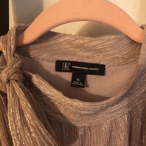 INC SPARKLE BOW TIE HALTER - Picture 2 of 4